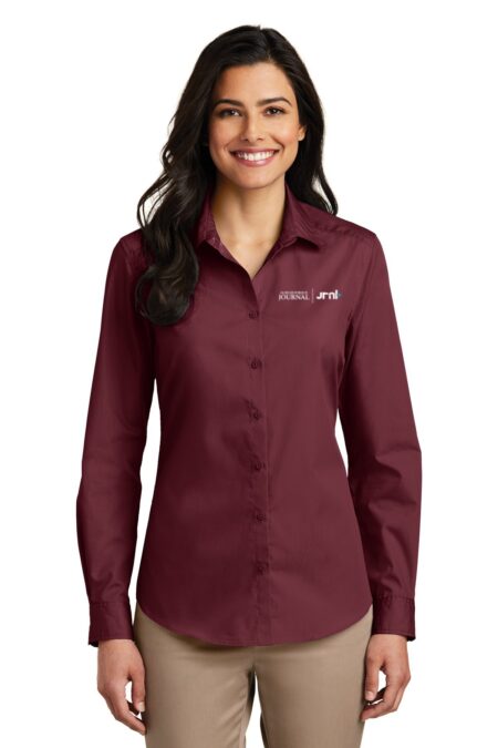 Port Authority® Ladies Long Sleeve Carefree Poplin Shirt LW100