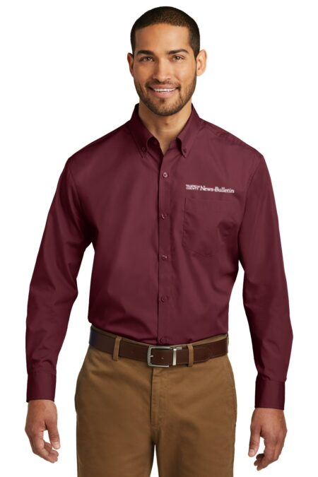 Port Authority® Long Sleeve Carefree Poplin Shirt W100